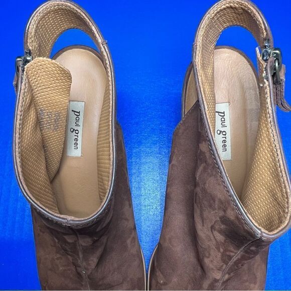 Paul Green Womens Cayanne Brown Suede Peep Toe Slingback Heels UK6/US8.5 - Picture 9 of 10